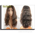 Middle Cap 100% Remy Human Hair Full Lace Wigs For Black Wo